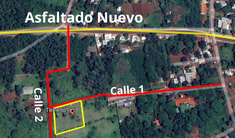 5 Terrenos juntos en Presidente franco! a pasos del nuevo puente Integracion!!